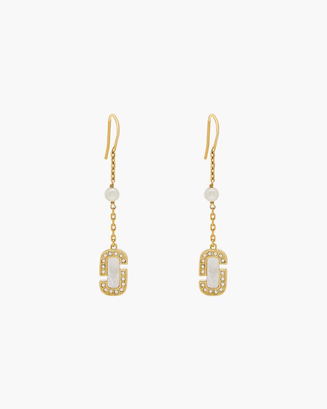 Marc Jacobs The J Marc Luxe Linear Earrings Gold/Crystal