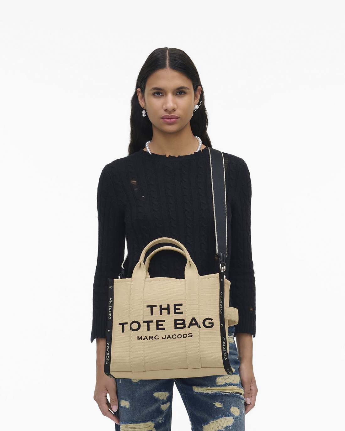 Marc Jacobs The Jacquard Medium Tote Bag Warm Sand