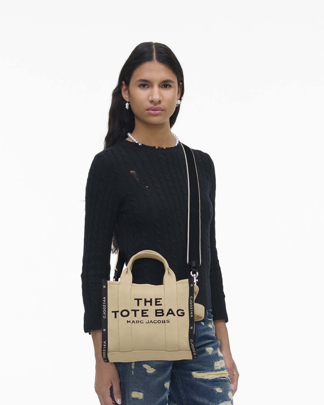 Marc Jacobs The Jacquard Small Tote Bag Warm Sand