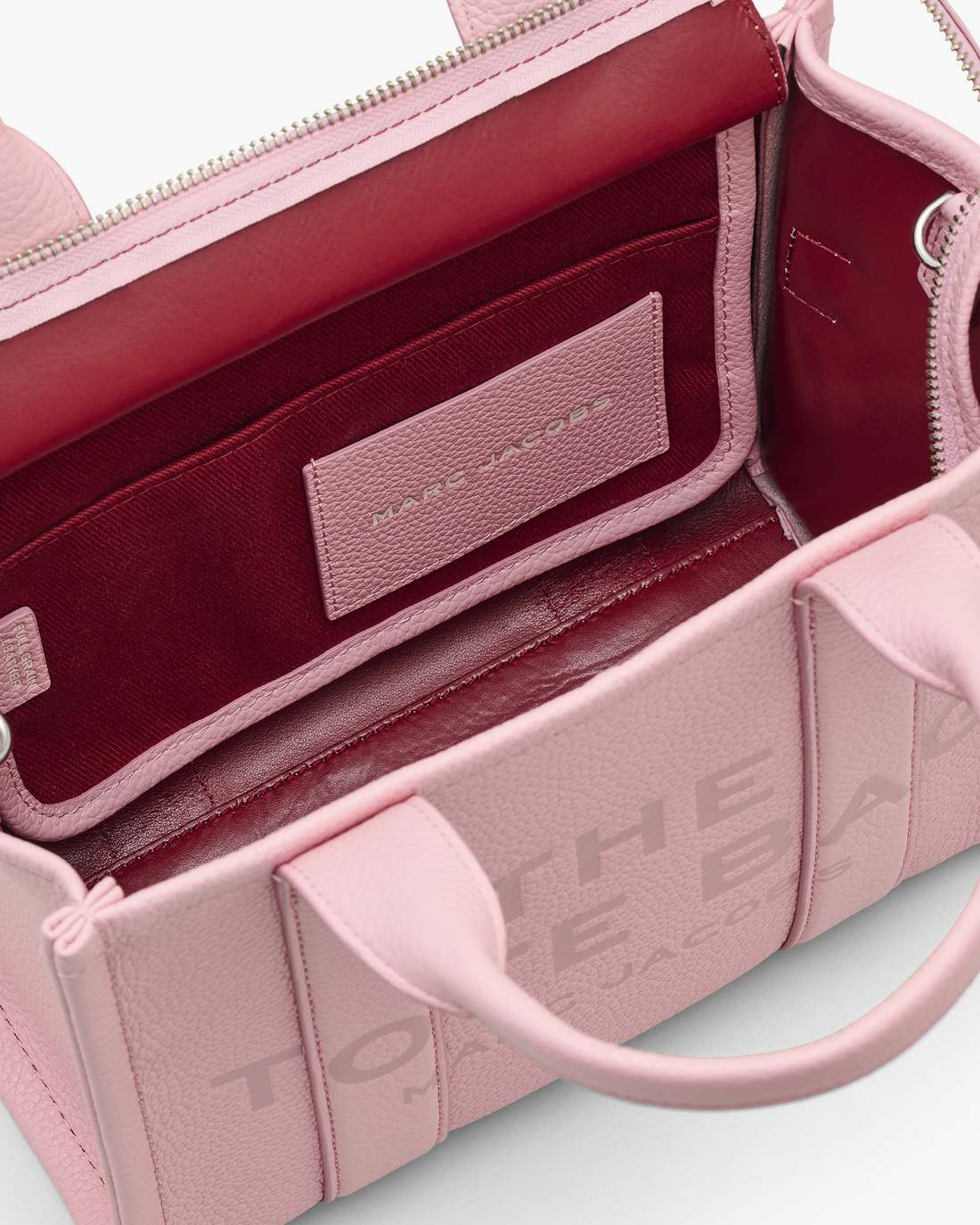 Marc Jacobs The Leather Medium Tote Bag Ribbon Pink