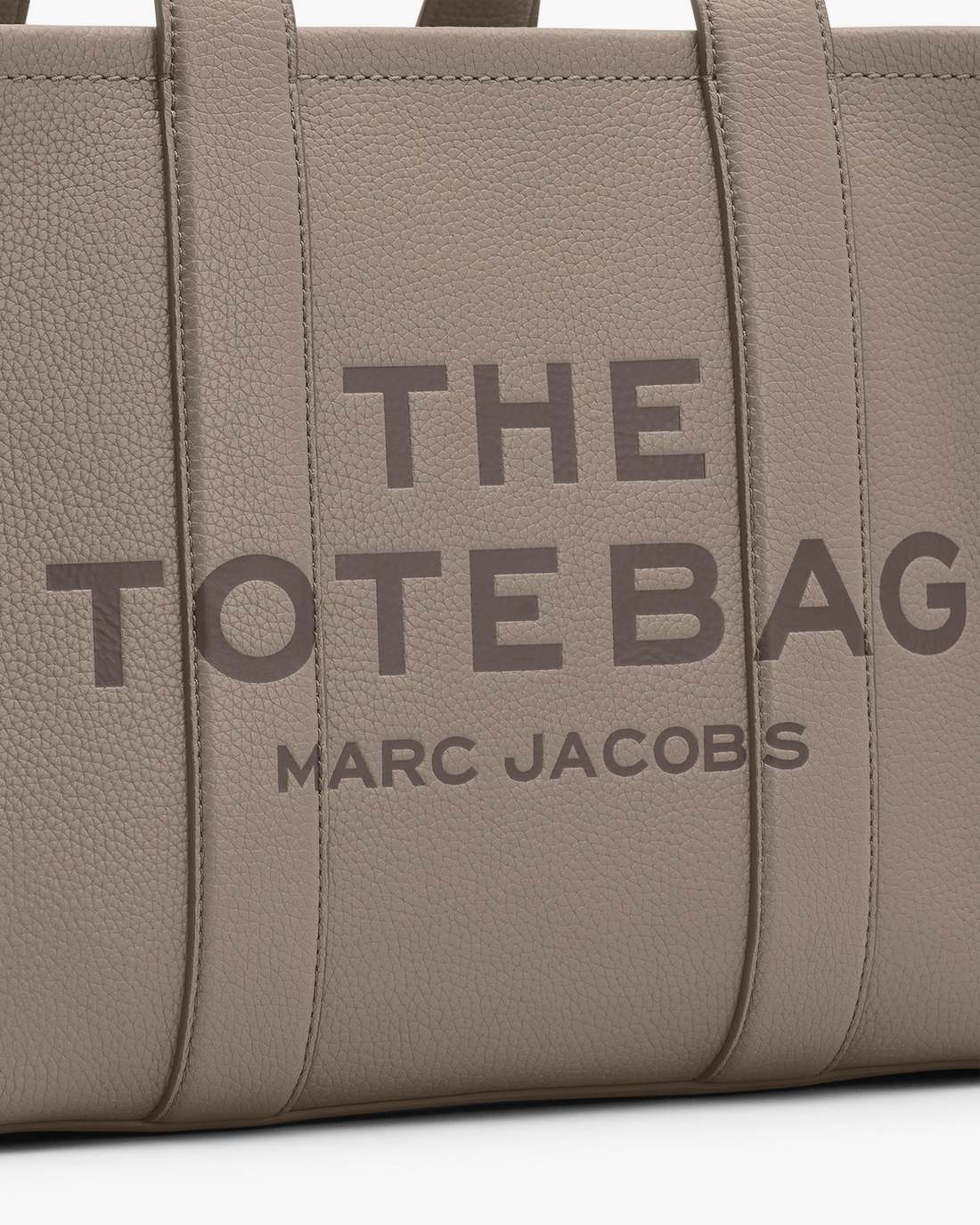 Marc Jacobs The Leather Medium Tote Bag Cement