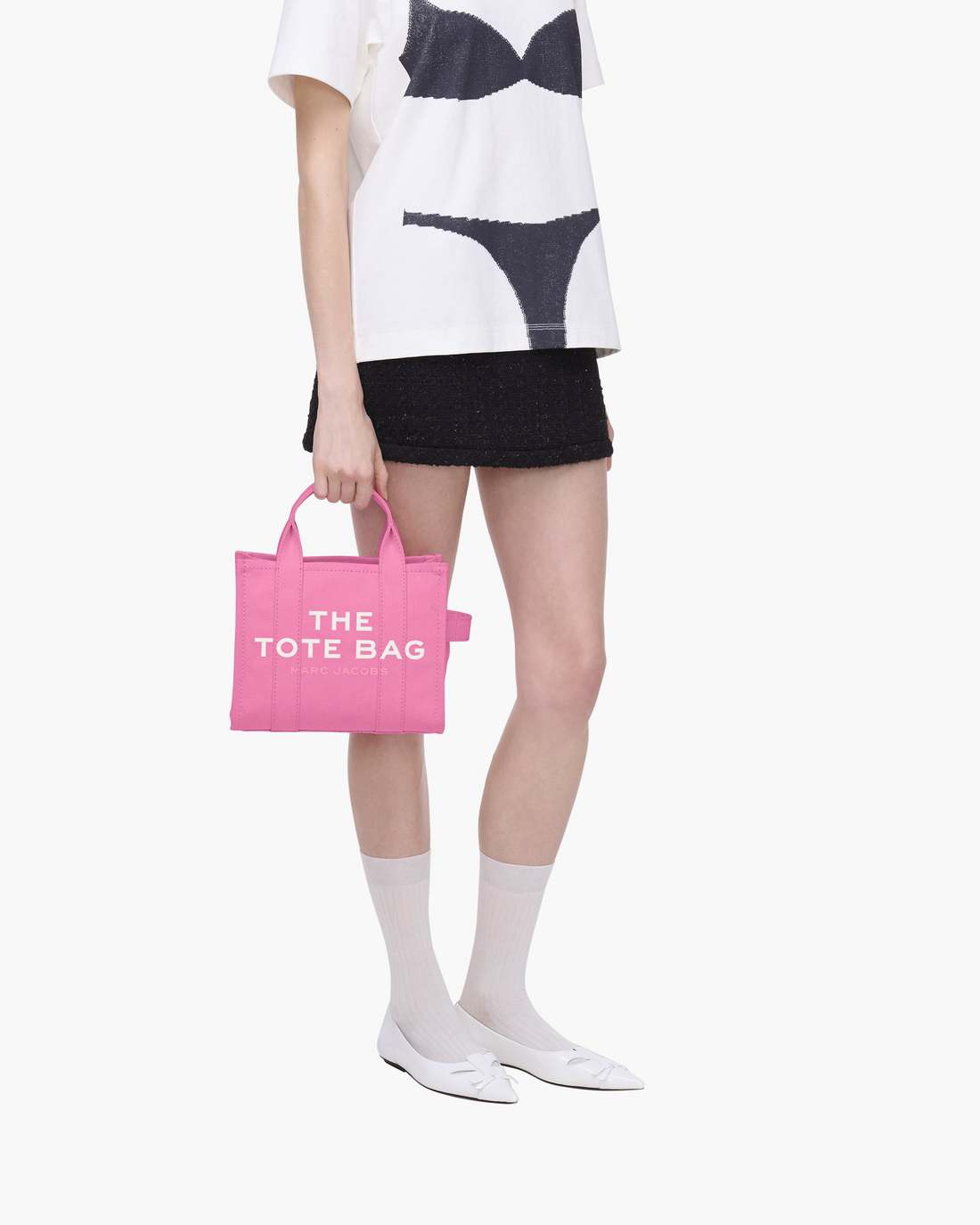 Marc Jacobs The Canvas Small Tote Bag Bow Pink