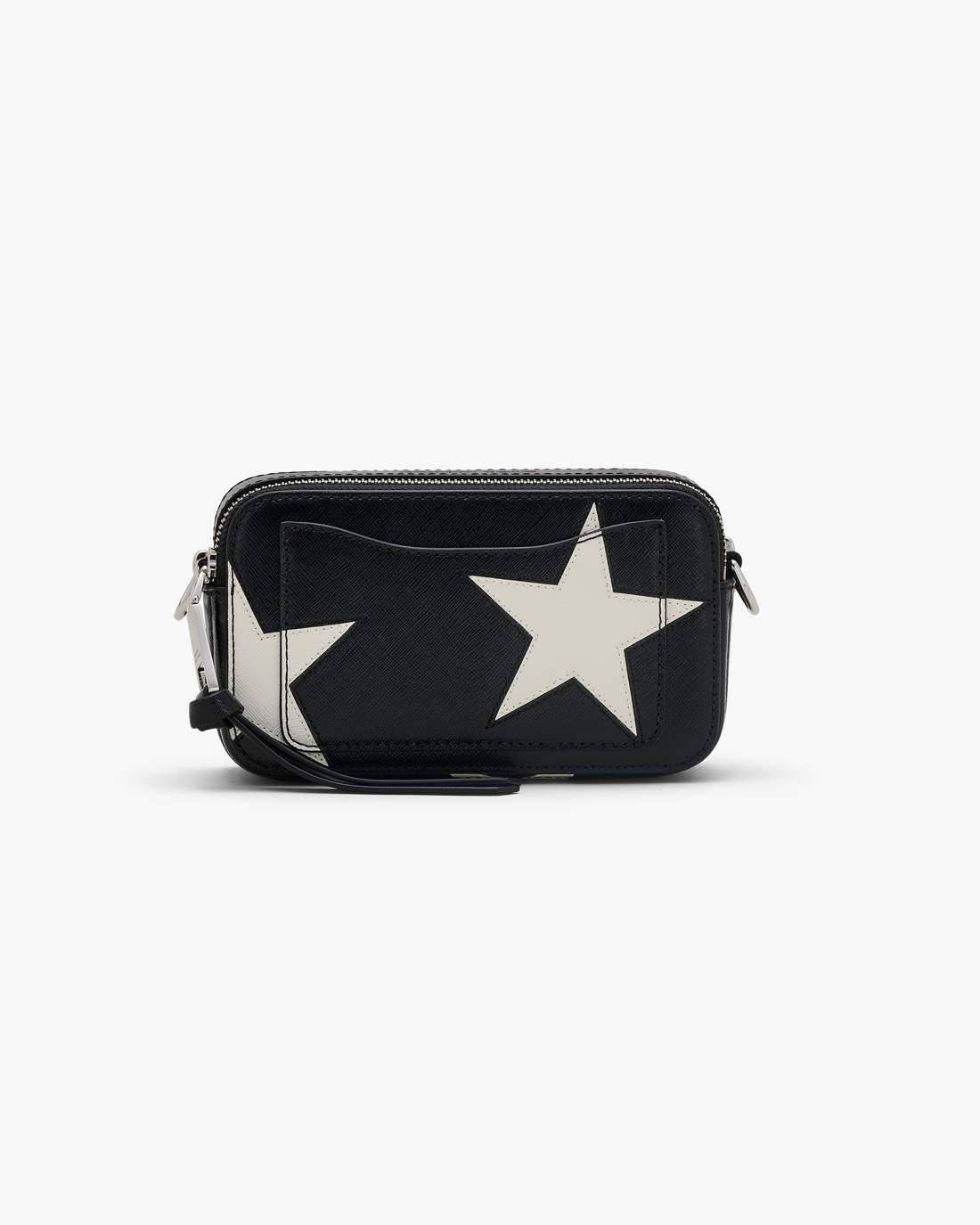 Marc Jacobs The Star Patchwork Leather Snapshot Black/White