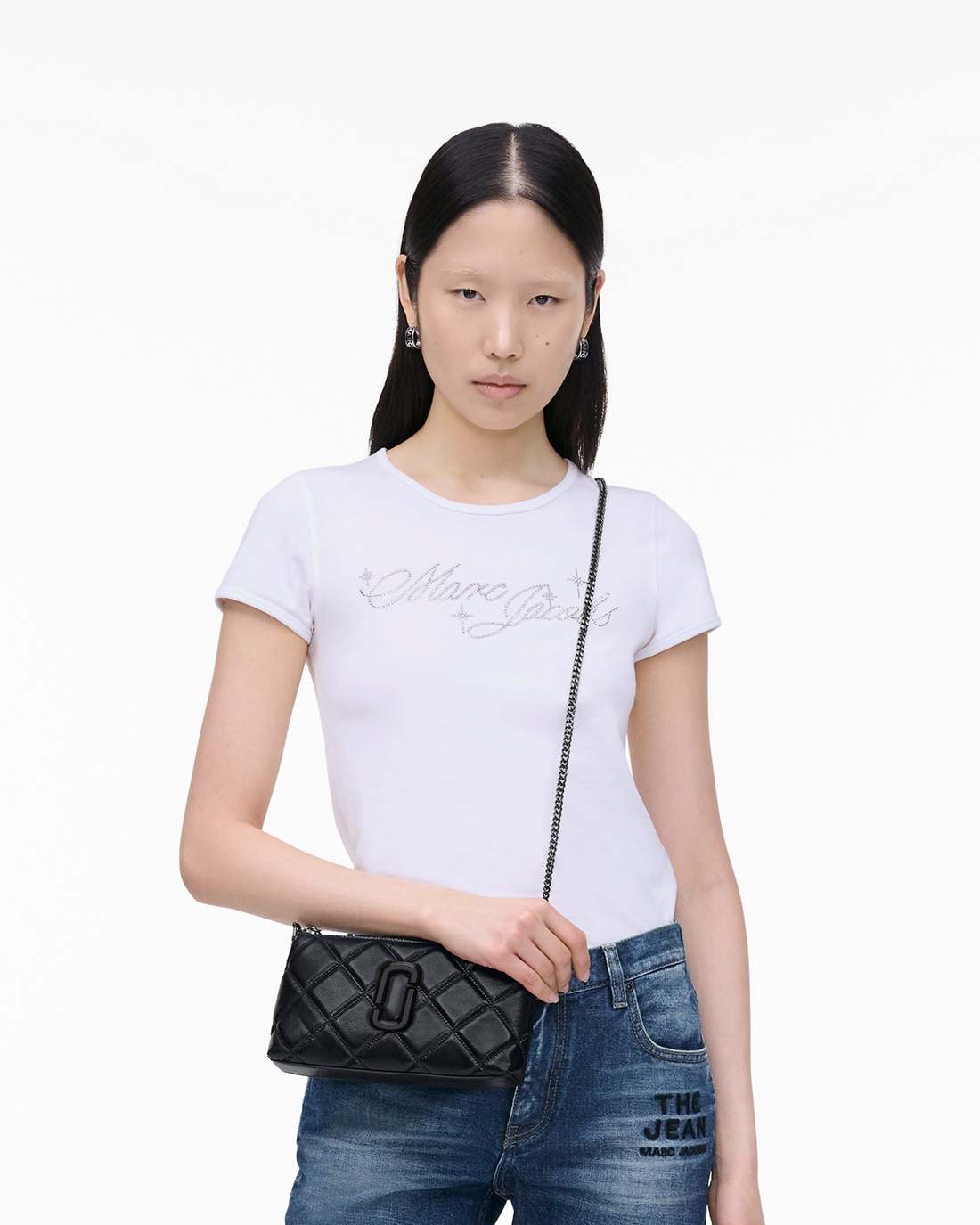 Marc Jacobs The Quilted Snapshot Convertible Shoulder Bag Black