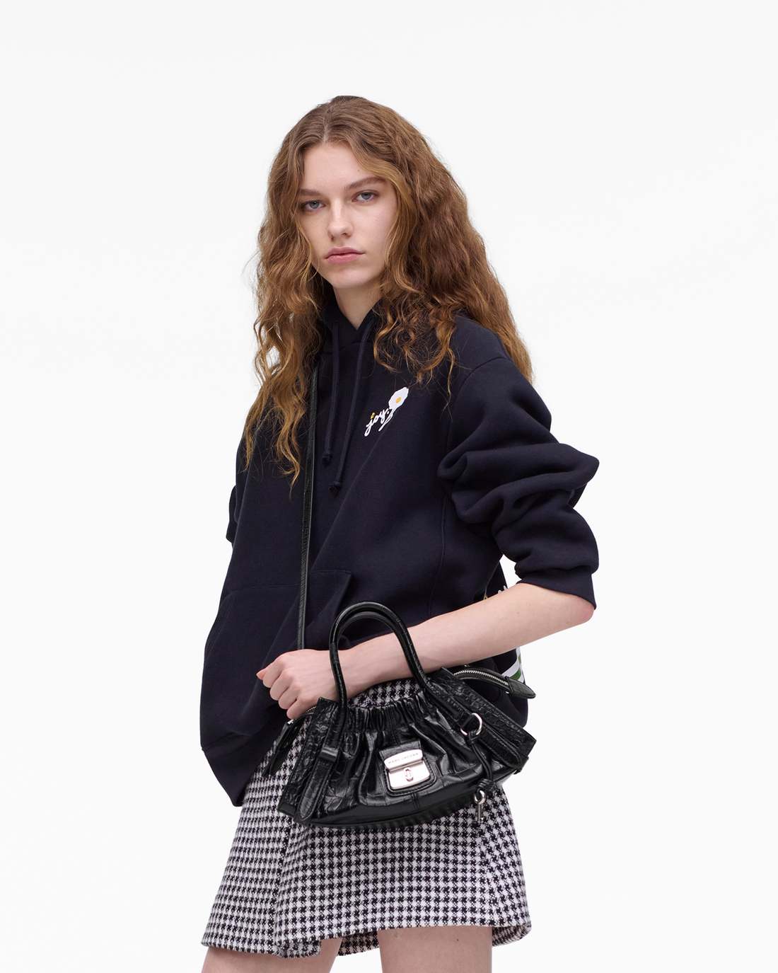 Marc Jacobs The Croc Cristina Small Satchel Black
