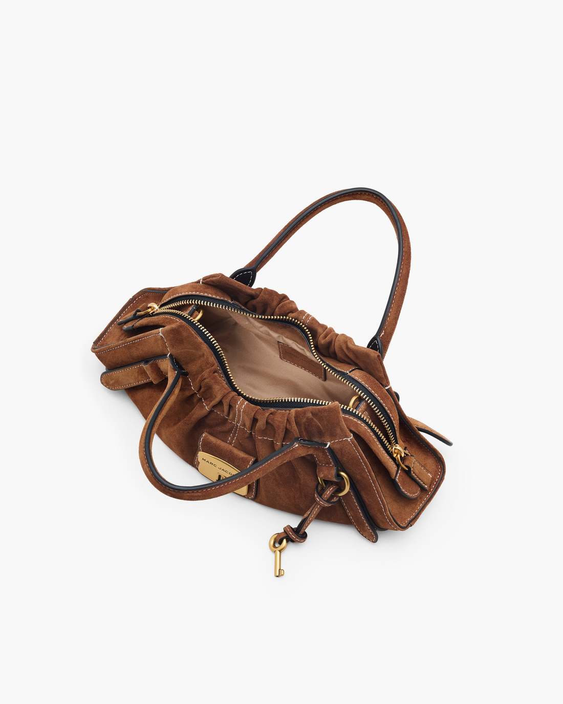 Marc Jacobs The Suede Cristina Small Satchel Copper