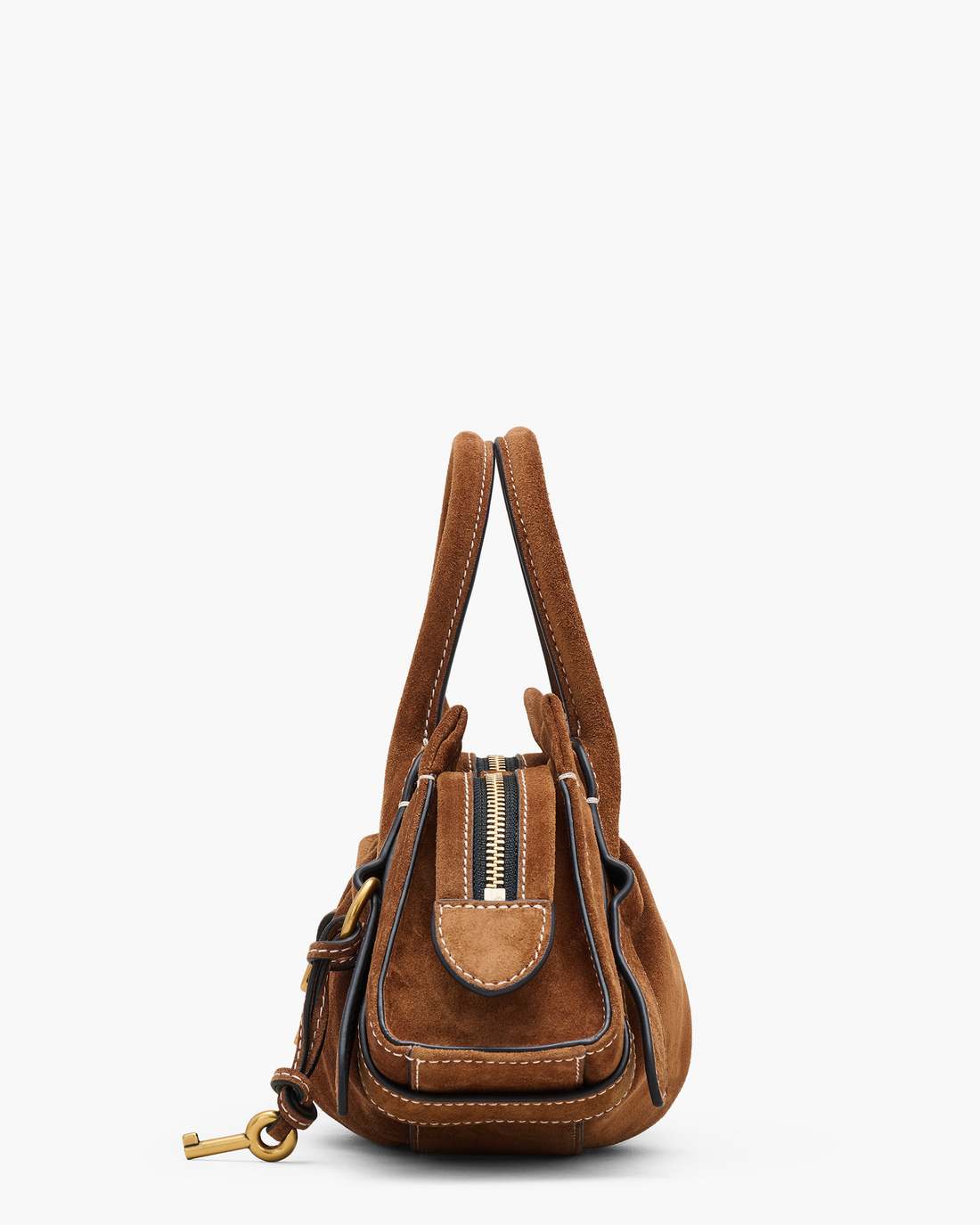 Marc Jacobs The Suede Cristina Small Satchel Copper