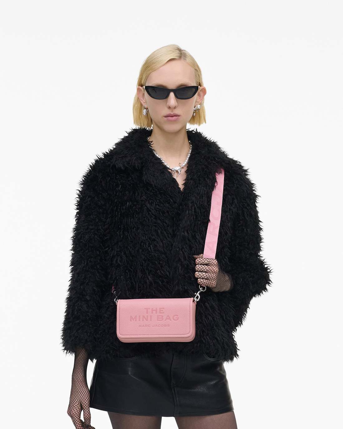 Marc Jacobs The Leather Mini Bag Ribbon Pink