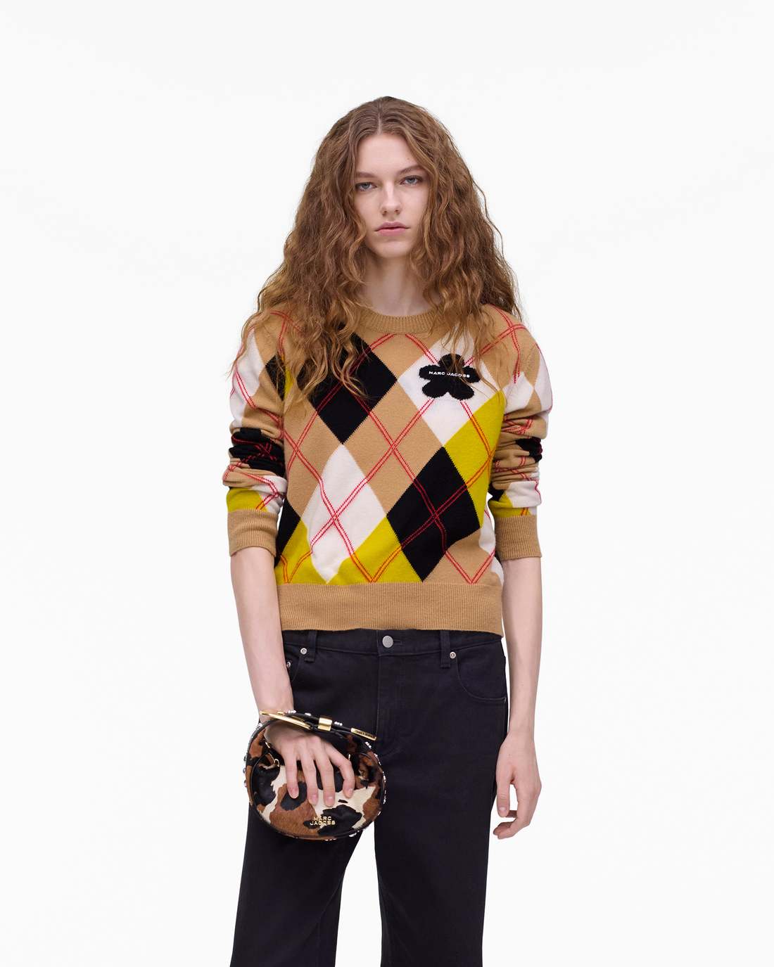 Marc Jacobs The Cow Haircalf Party Bag Mocha Multi