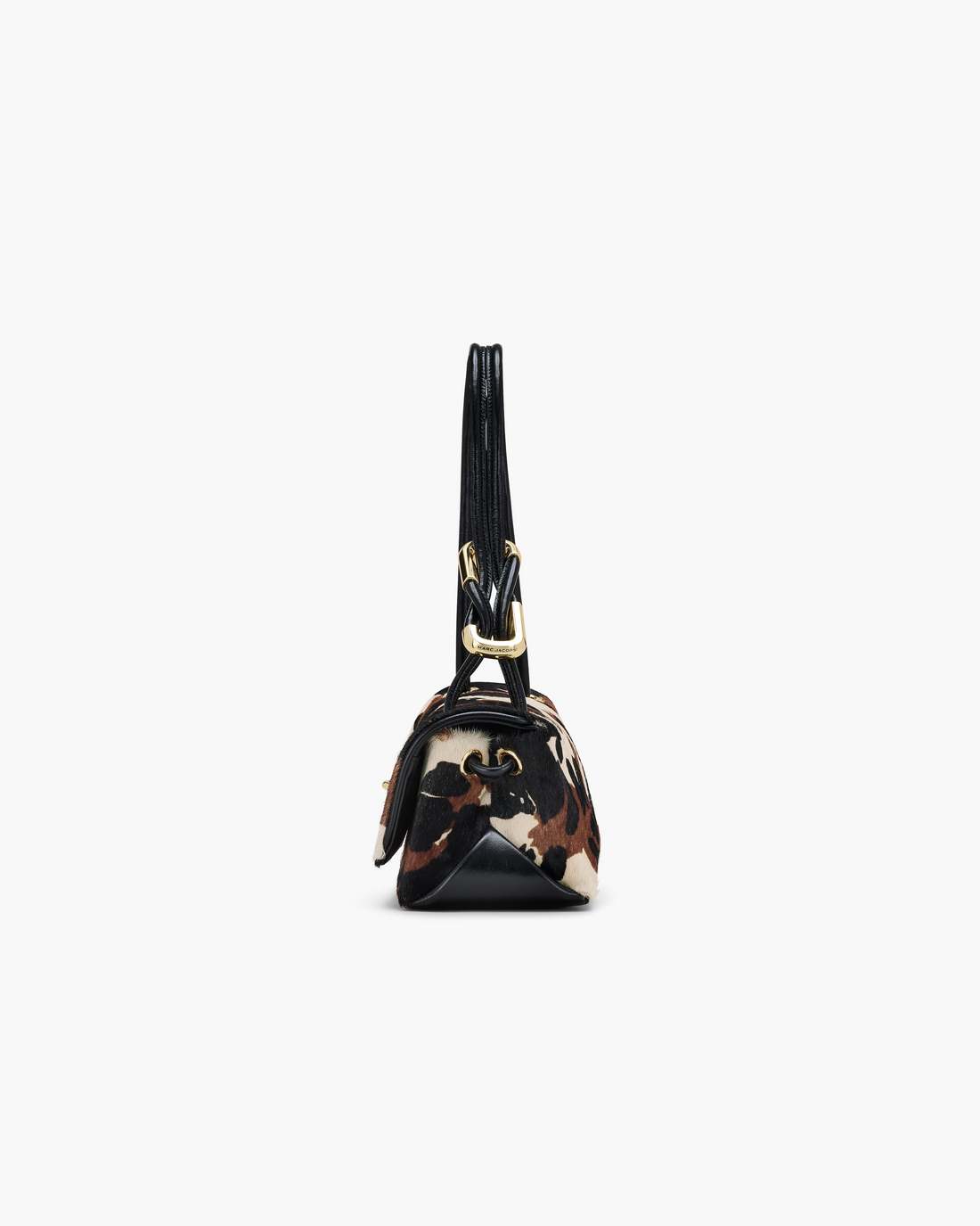Marc Jacobs The Cow Haircalf Mini Dual Shoulder Bag Mocha Multi