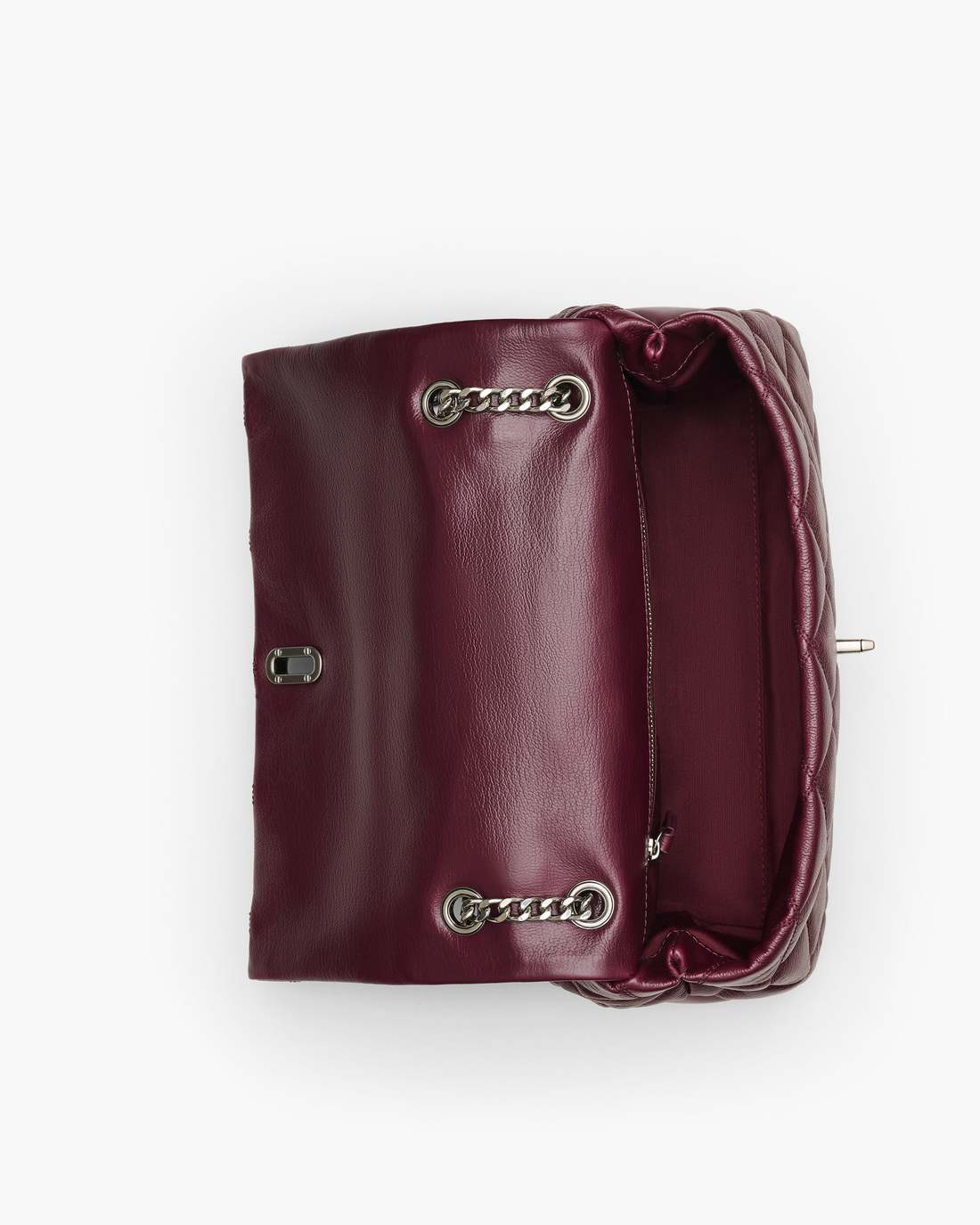 Marc Jacobs The Quilted Dual Convertible Shoulder Bag Dark Plum