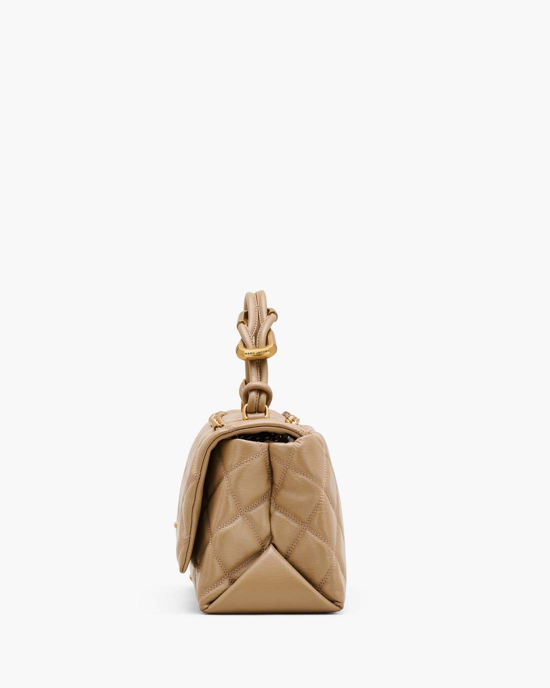 Marc Jacobs The Quilted Dual Convertible Shoulder Bag Camel