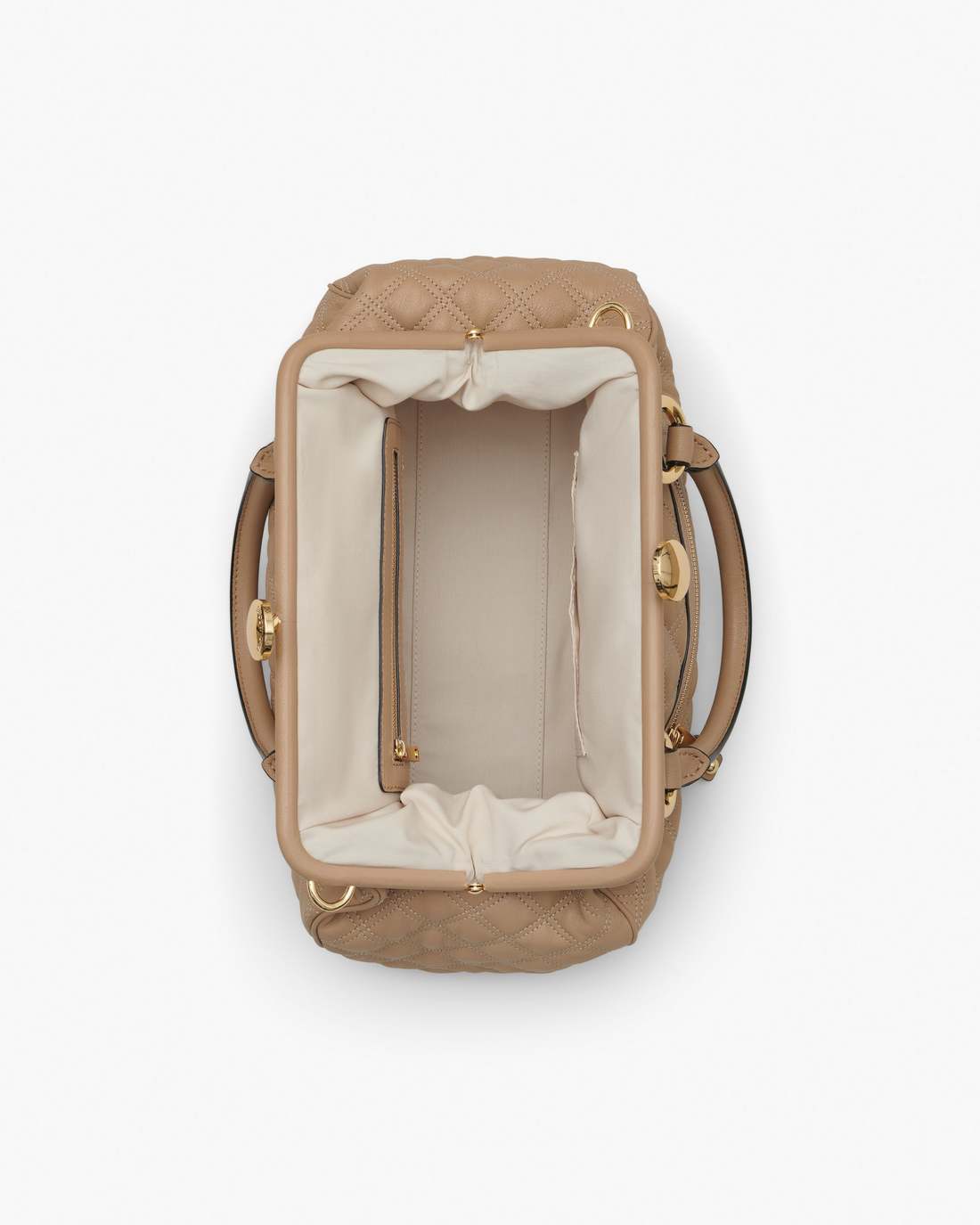 Marc Jacobs Re-Edition Quilted Leather Stam Bag Camel