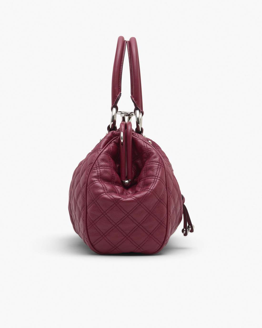 Marc Jacobs Re-Edition Quilted Leather Stam Bag Cherry