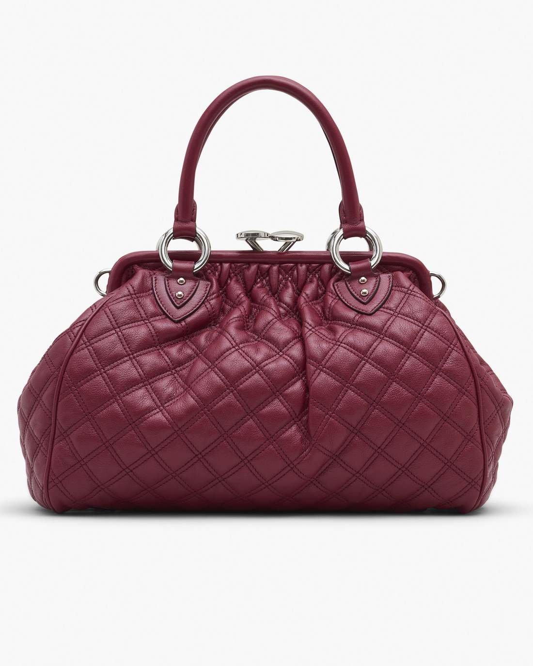 Marc Jacobs Re-Edition Quilted Leather Stam Bag Cherry