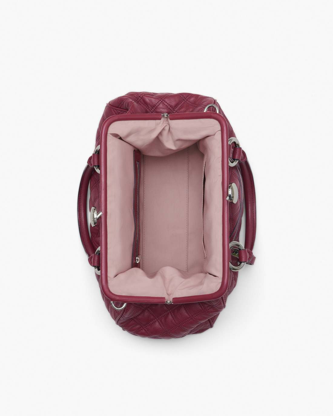Marc Jacobs Re-Edition Quilted Leather Stam Bag Cherry