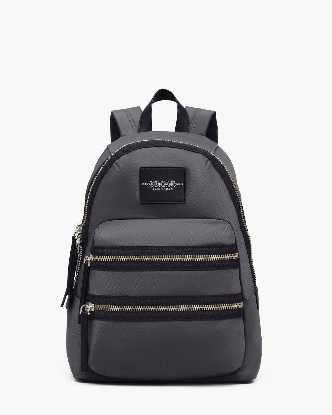 Marc Jacobs The Biker Nylon Large Backpack Dark Shadow