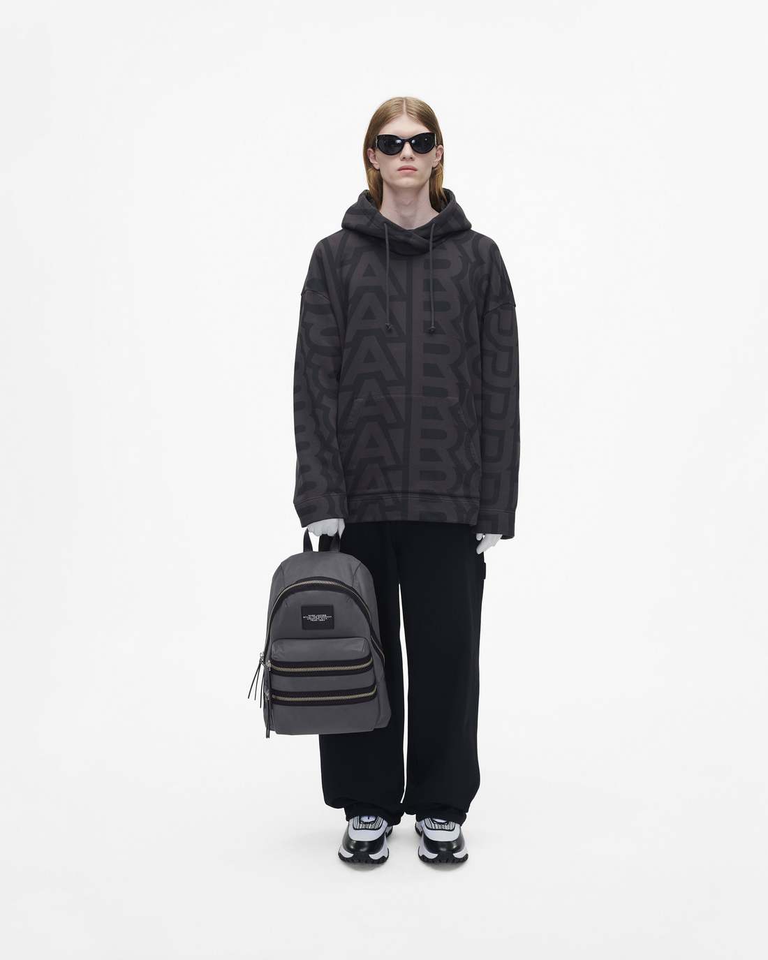 Marc Jacobs The Biker Nylon Large Backpack Dark Shadow