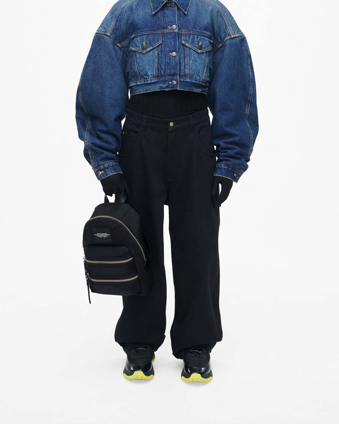 Marc Jacobs The Biker Nylon Medium Backpack Black