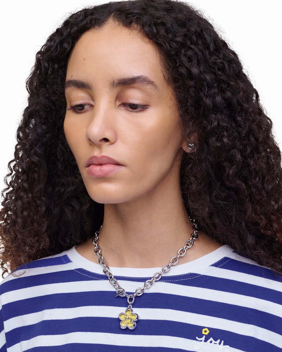 Marc Jacobs The Daisy Puzzle Necklace Silver/Multi
