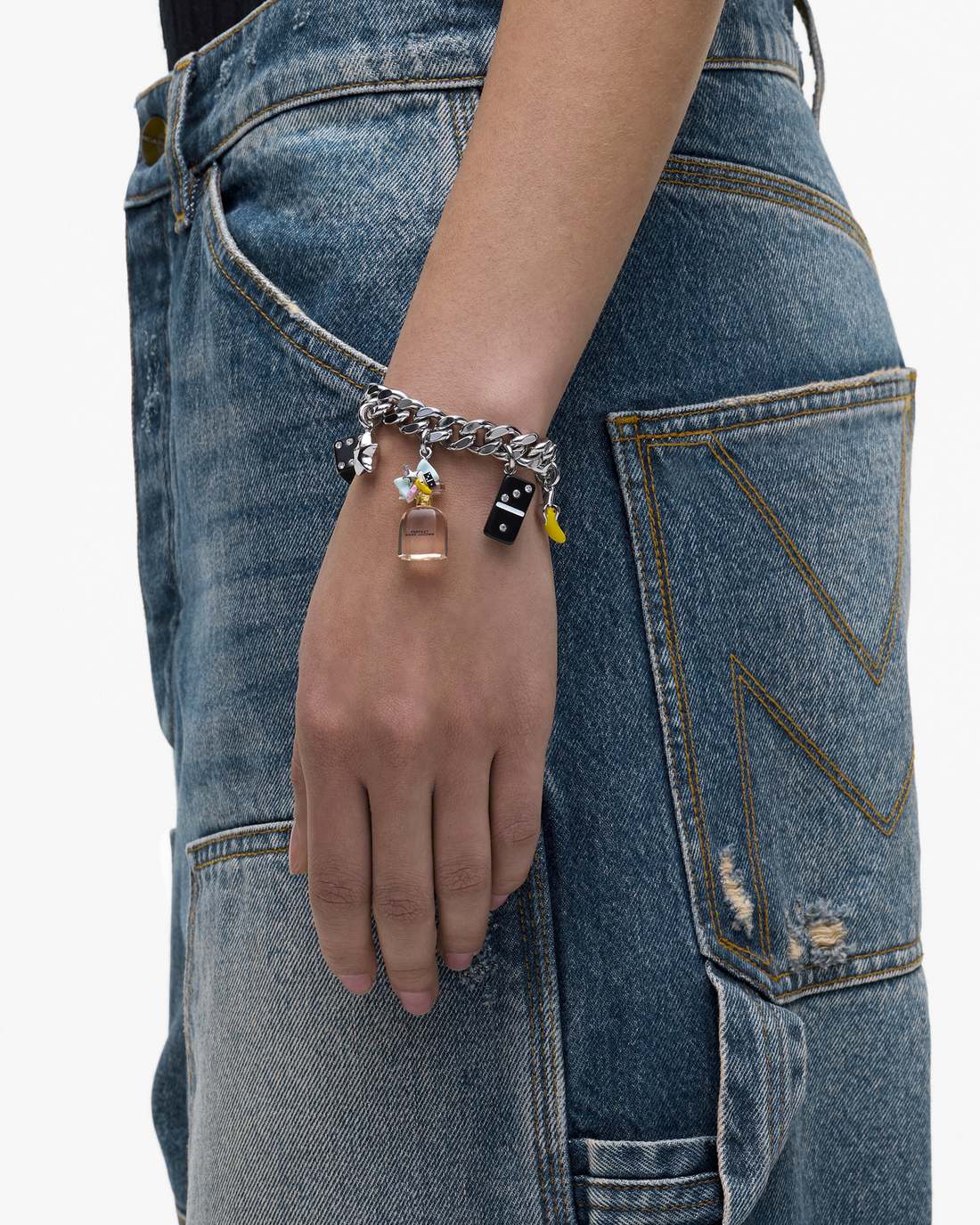 Marc Jacobs Perfect Charm Bracelet Silver/Pink Multi