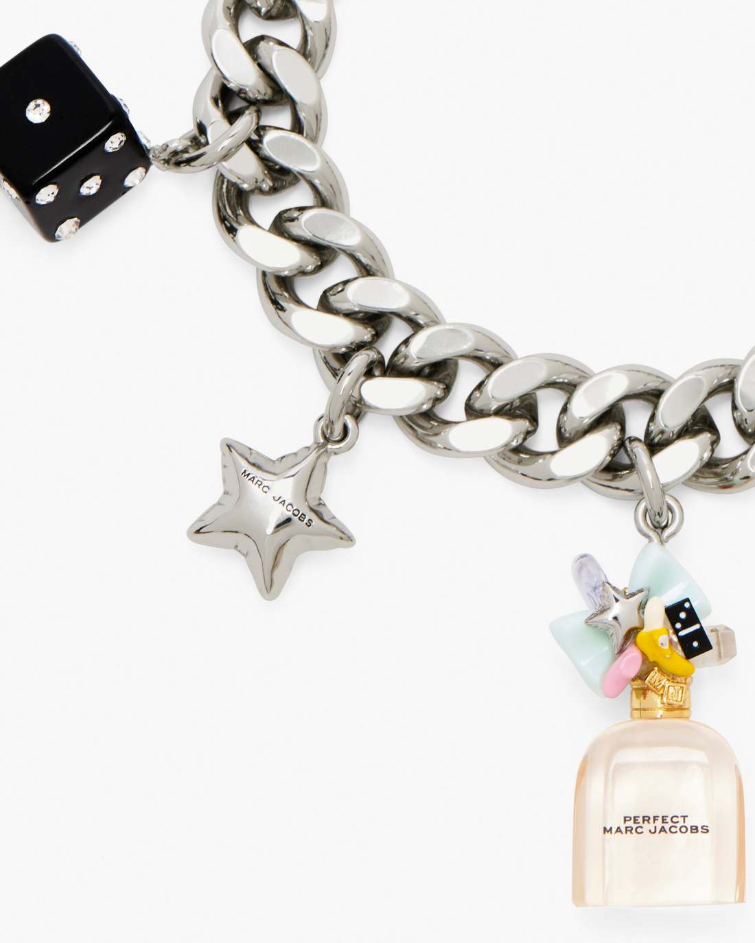 Marc Jacobs Perfect Charm Bracelet Silver/Pink Multi