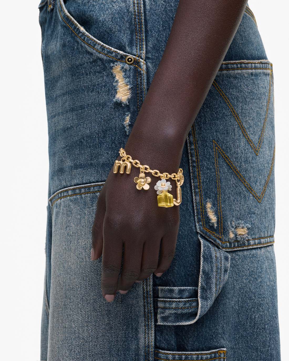 Marc Jacobs Daisy Charm Bracelet Gold/Yellow Multi