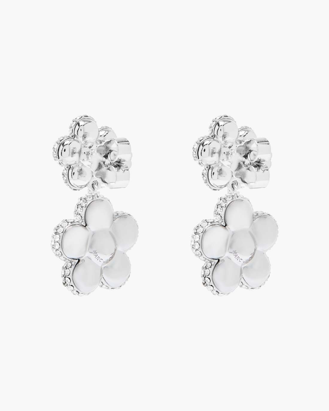 Marc Jacobs The Daisy Balloon Drop Earrings Silver/Crystal