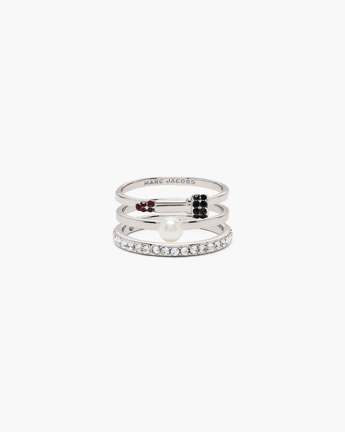 Marc Jacobs The Rouge Ring Set Silver/Multi