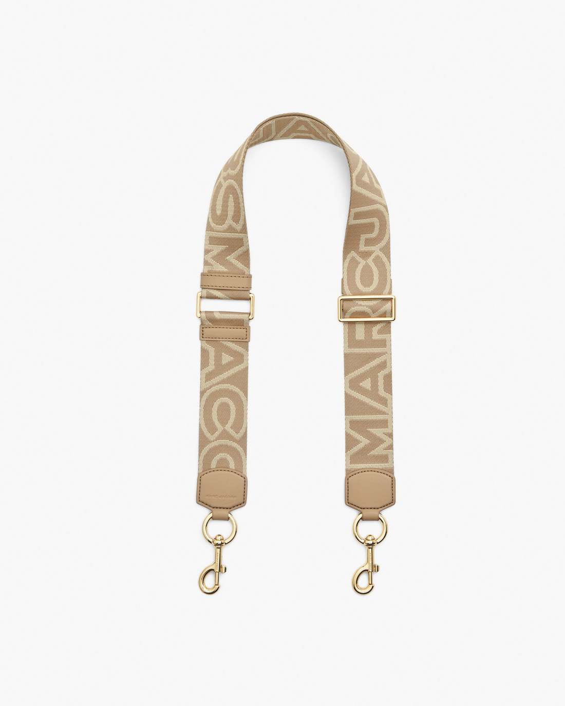 Marc Jacobs The Outline Logo Webbing Strap Camel