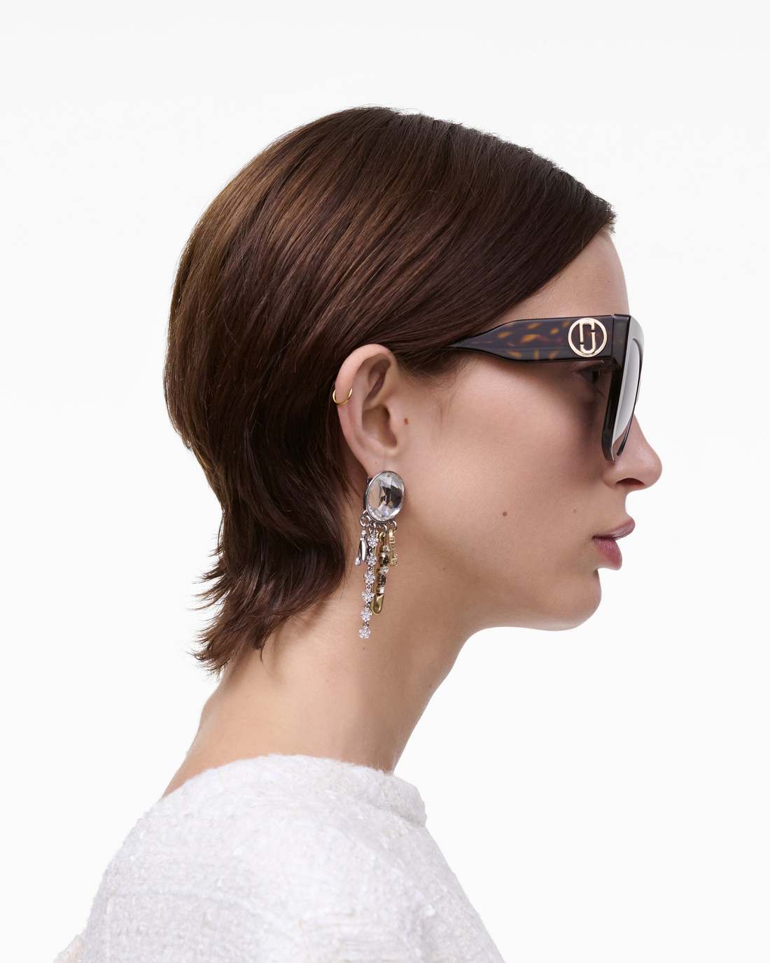 Marc Jacobs The J Marc Square Sunglasses Havana