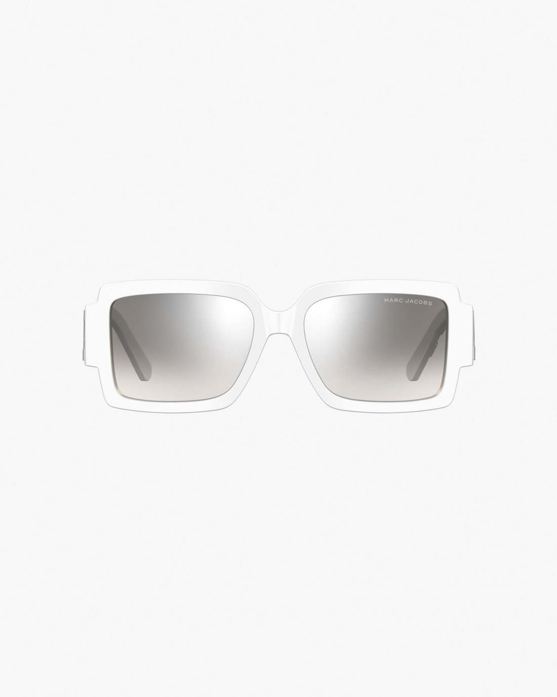 Marc Jacobs The Bold Logo Square Mirrored Sunglasses White/Grey