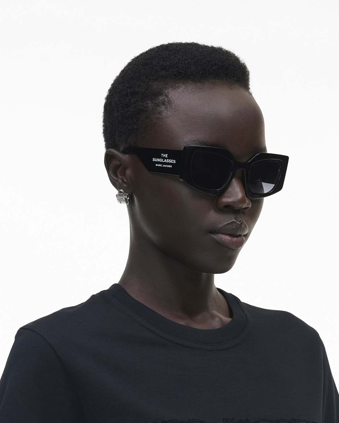 Marc Jacobs The Square Cat Eye Sunglasses Black