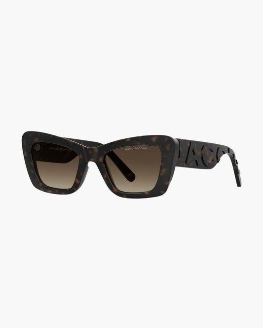 Marc Jacobs The Bold Logo Cat Eye Sunglasses Havana