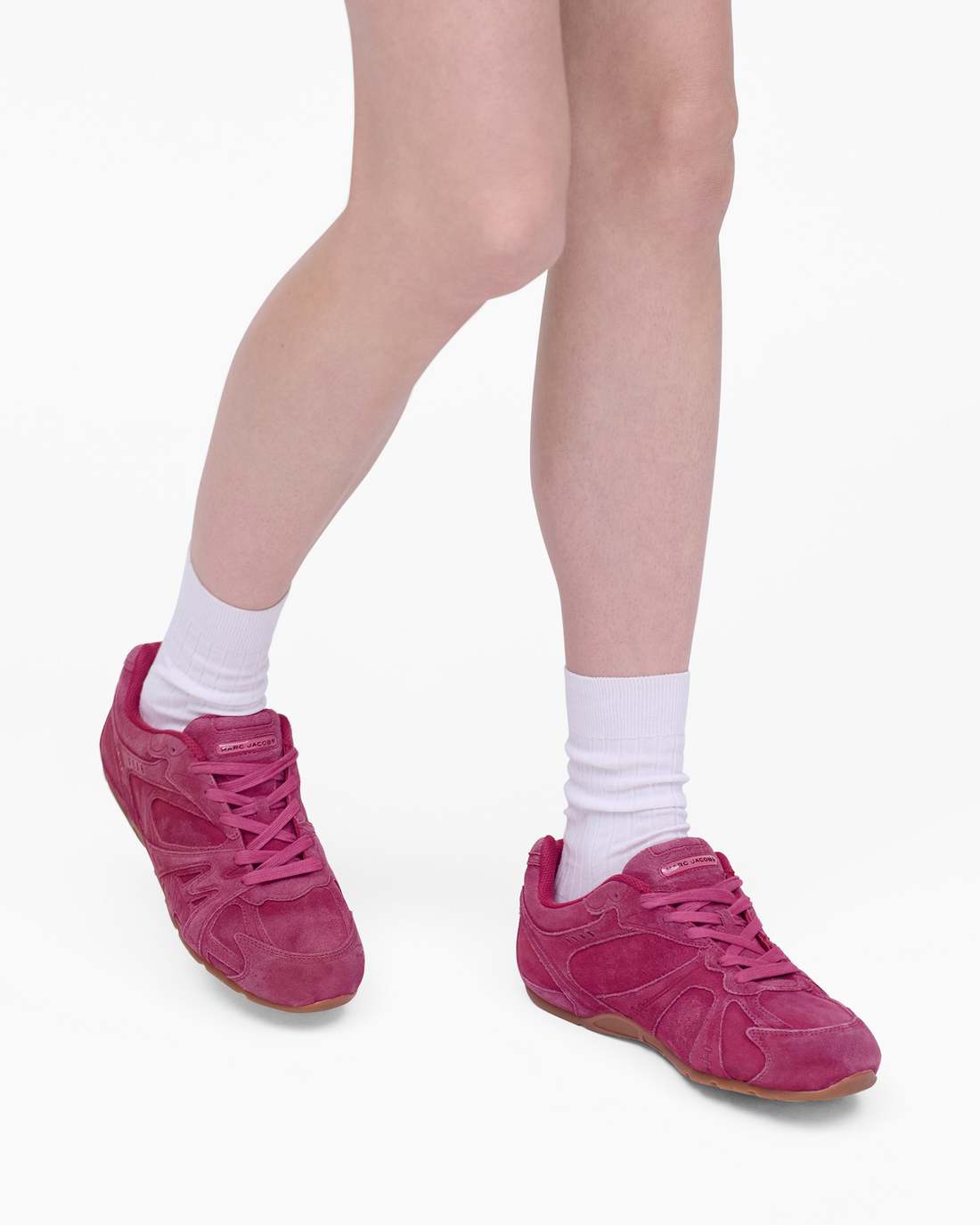 Marc Jacobs The Suede 72 Spring Sneaker Raspberry Pink