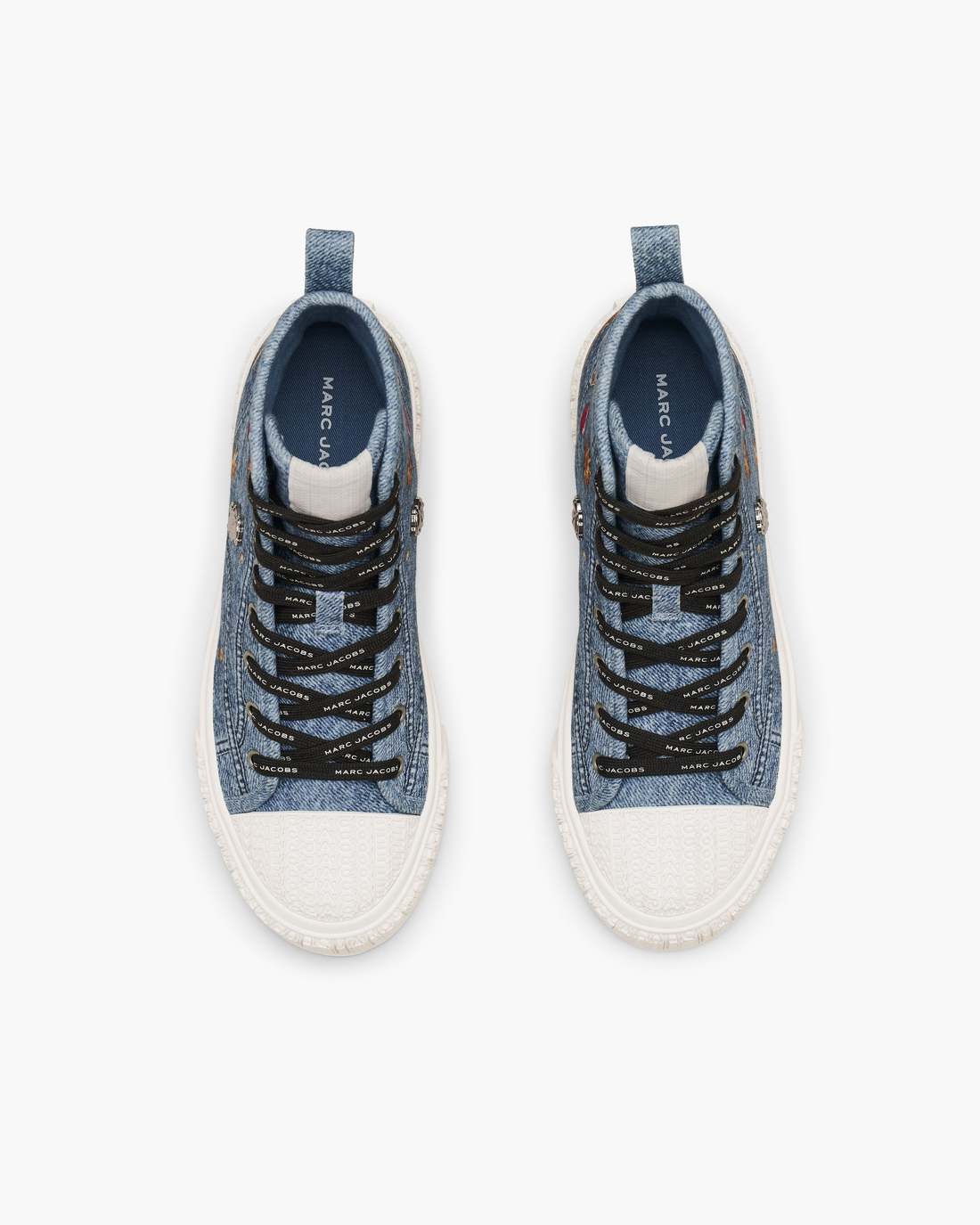 Marc Jacobs The Trinket Charm High Top Sneaker Medium Wash Multi
