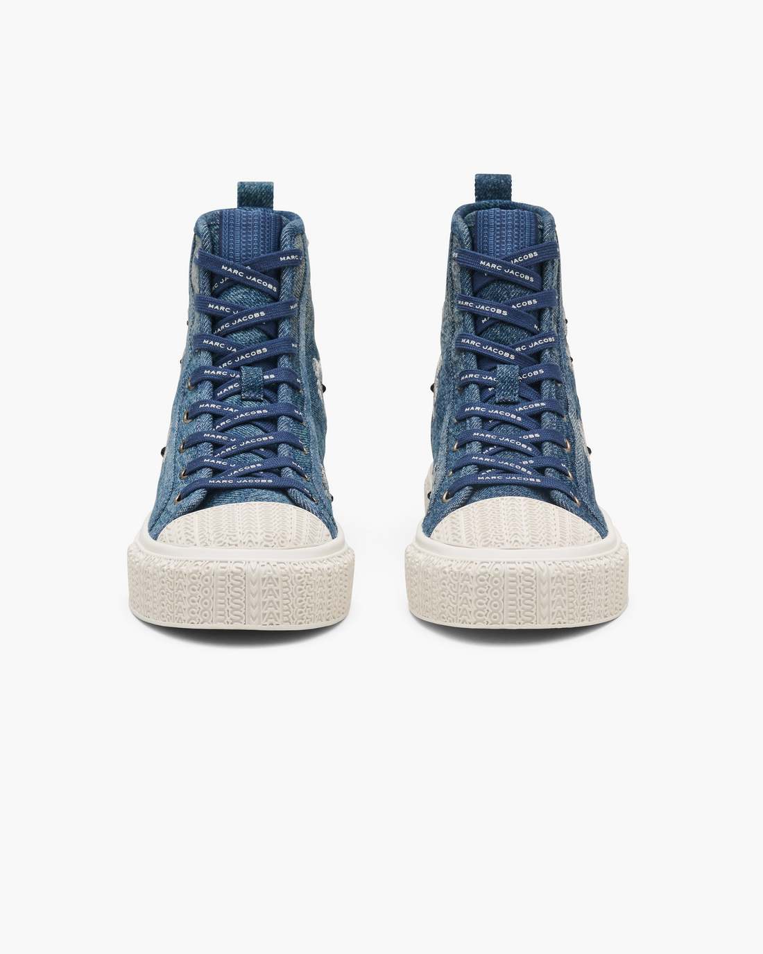 Marc Jacobs The Sequin Daisy Denim High Top Sneaker Vintage Indigo