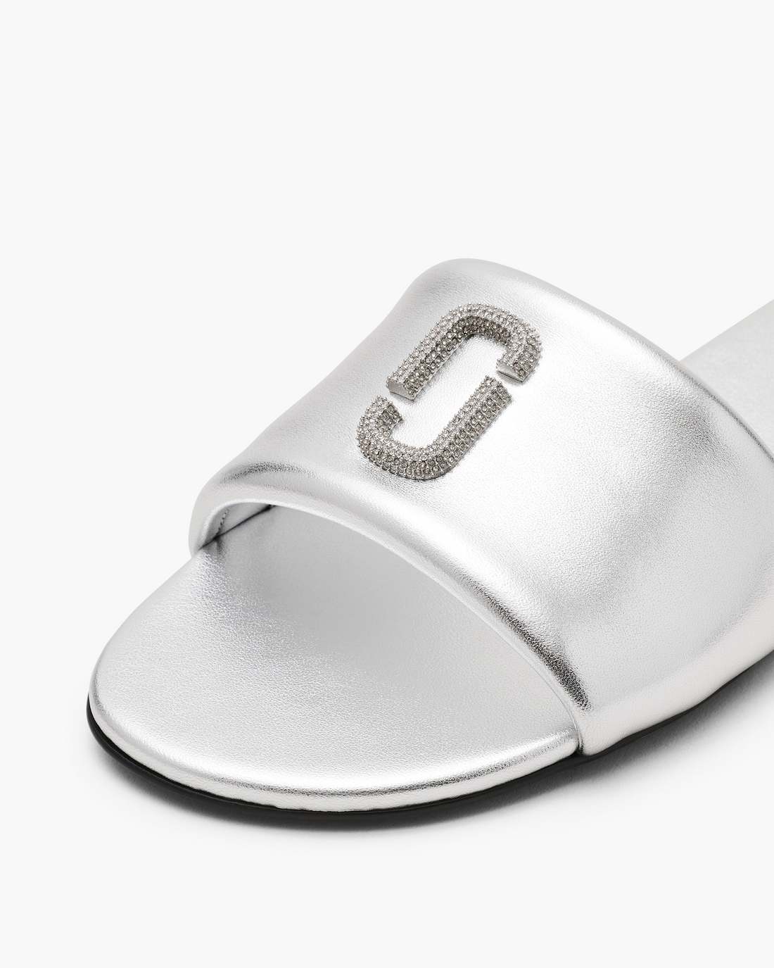 Marc Jacobs The Pave Snapshot Slide Silver