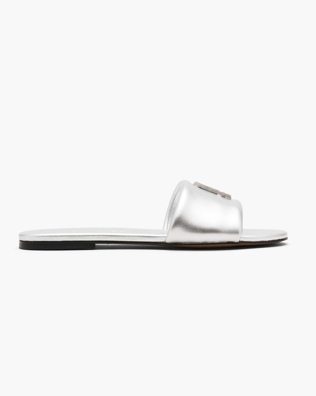 Marc Jacobs The Pave Snapshot Slide Silver
