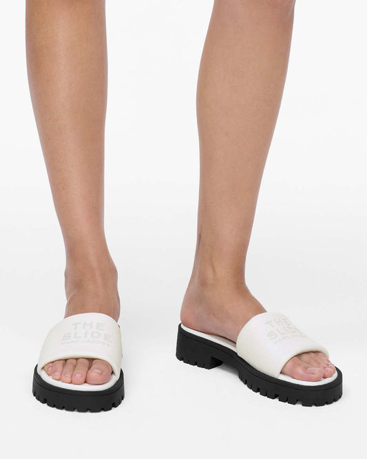 Marc Jacobs The Lug Sole Slide Bright White