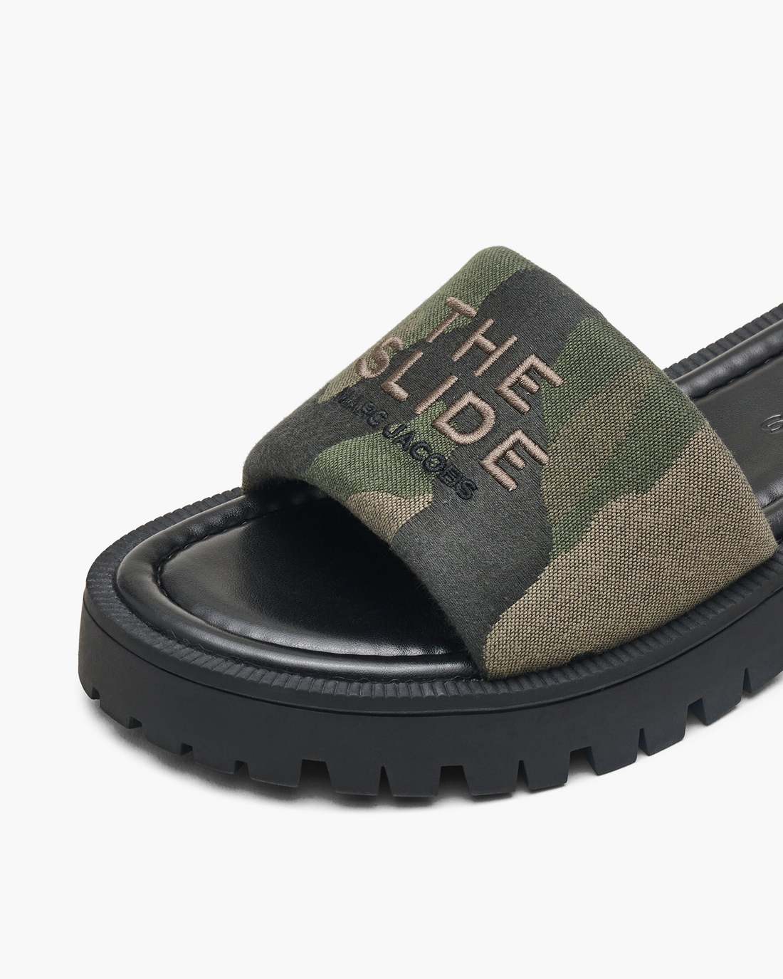 Marc Jacobs The Camo Jacquard Lug Sole Slide Camo Multi