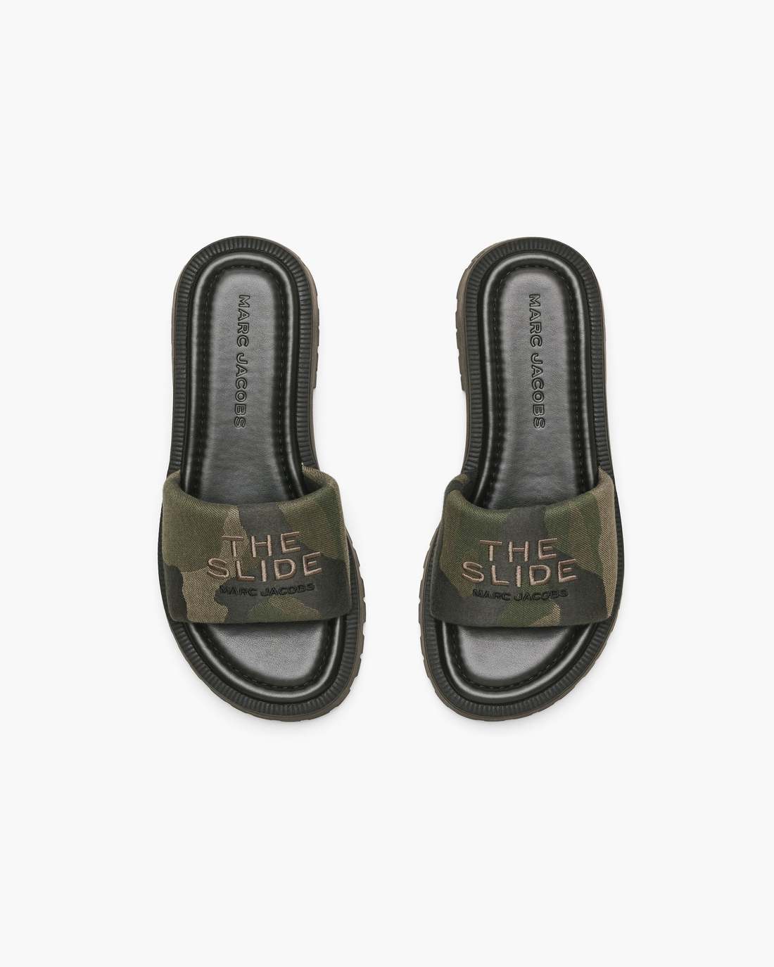 Marc Jacobs The Camo Jacquard Lug Sole Slide Camo Multi