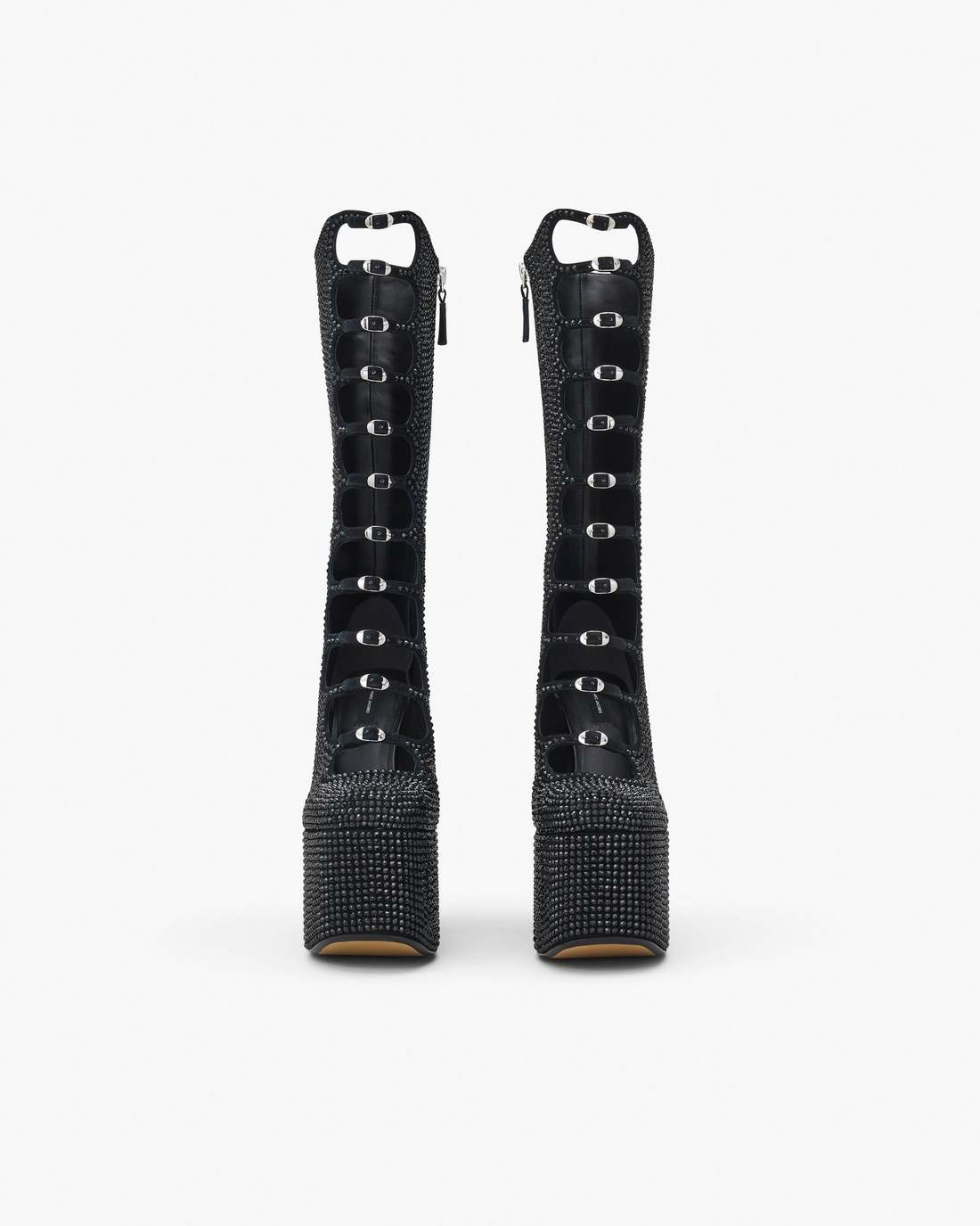 Marc Jacobs The Rhinestone Kiki Knee-High Boot Black/Black