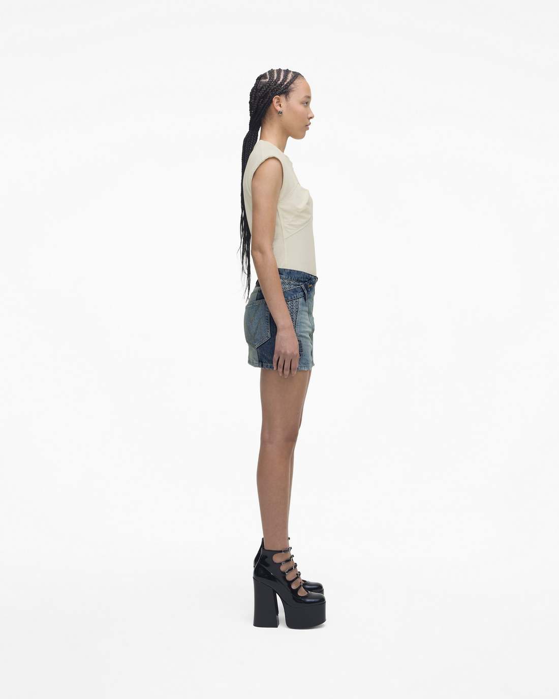 Marc Jacobs The Patent Leather Kiki Ankle Boot Black