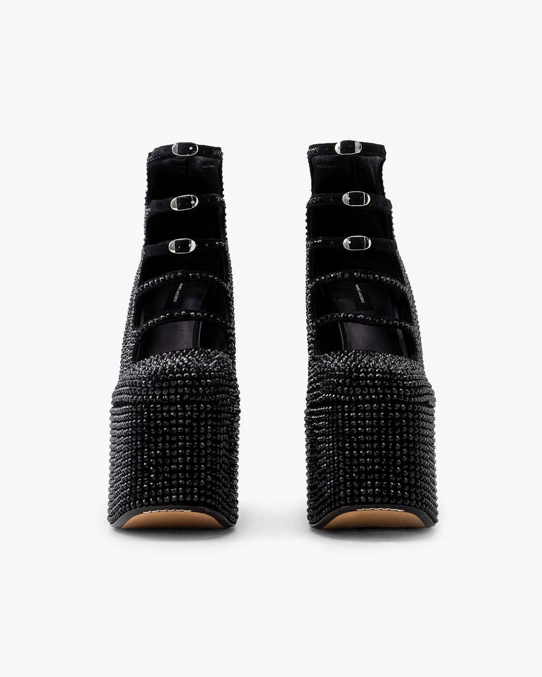 Marc Jacobs The Rhinestone Kiki Ankle Boot Black/Black