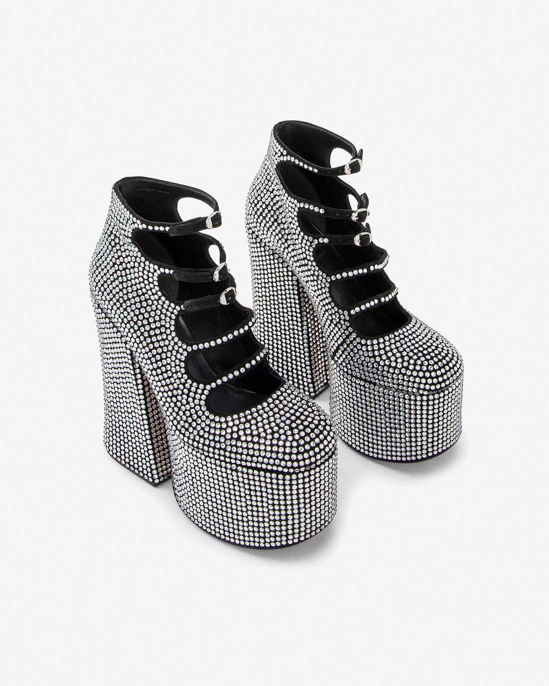 Marc Jacobs The Rhinestone Kiki Ankle Boot Black/Crystal