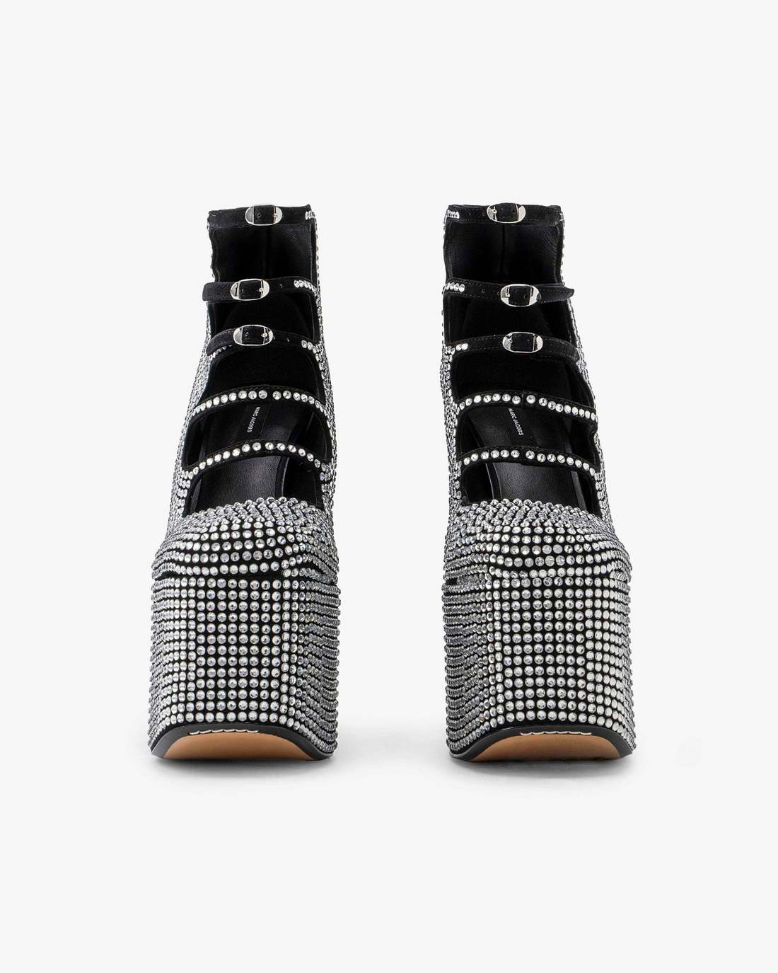 Marc Jacobs The Rhinestone Kiki Ankle Boot Black/Crystal
