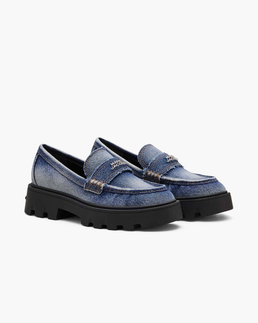 Marc Jacobs The Faded Denim Frankie Loafer Faded Vintage Indigo