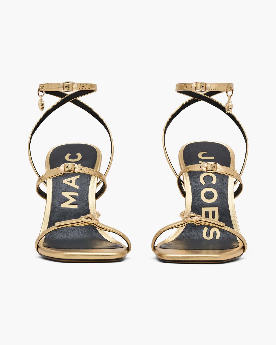 Marc Jacobs The Metallic Leather Daisy Heel Gold