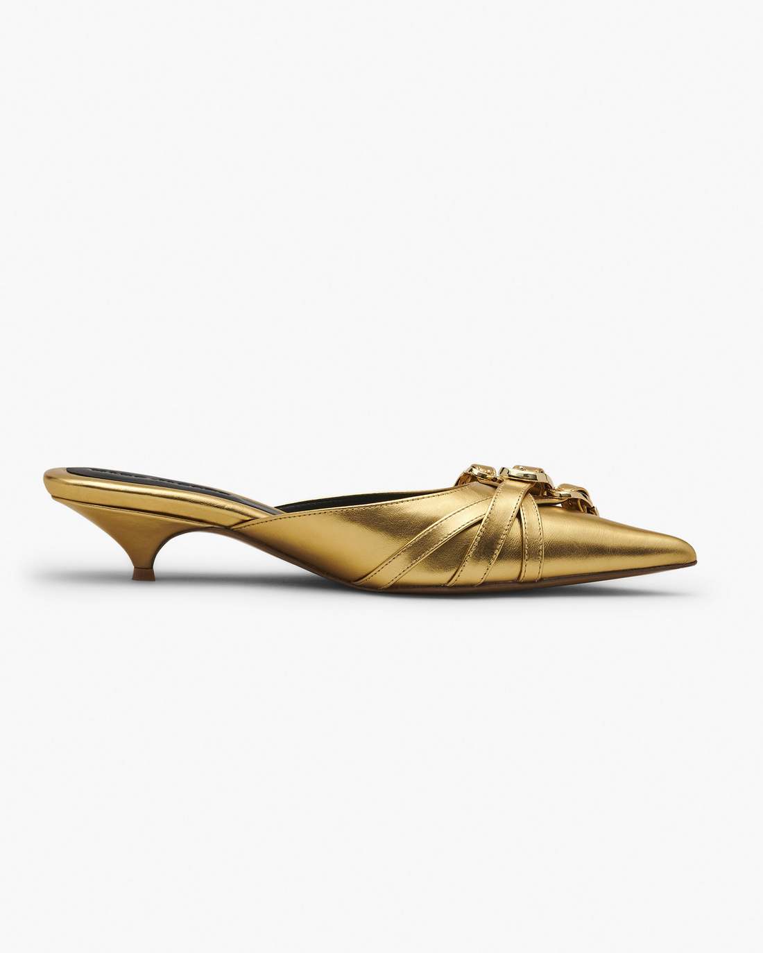 Marc Jacobs The Emma Kitten Heel Shiny Gold